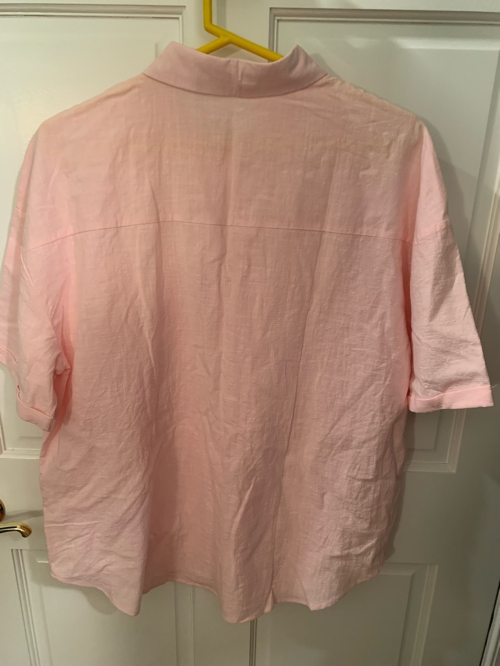 Hotouch Linen Soft Pink Button-Up Shirt Women’s XL - Picture 9 of 9